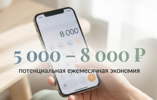 ежемесячная экономия на еде