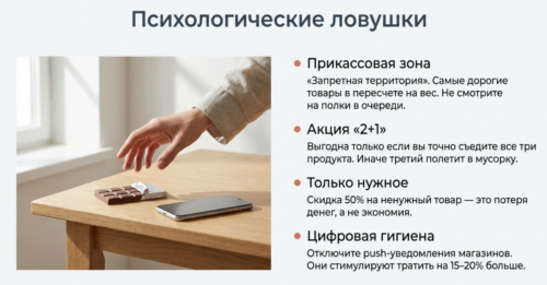 психологические ловушки при экономии на еде