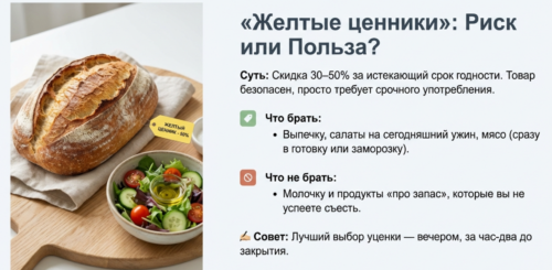 Использовать «жёлтые ценники» с умом