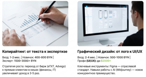 копирайтинг и графический дизайн