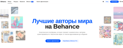 портфолио дизайнера на Behance