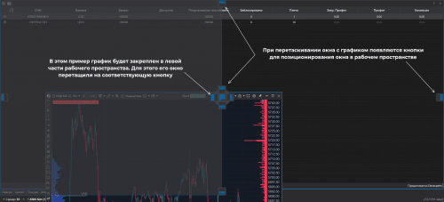график закреплен слева