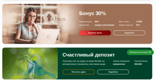 Депозитные бонусы