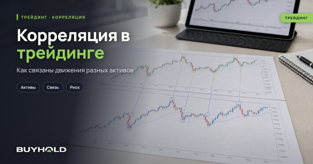 Превью статьи: корреляция в трейдинге и два связанных графика